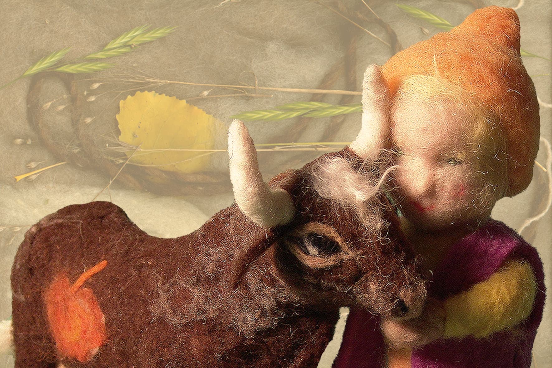 Création artisanale en laine feutrée - Personnage fait main